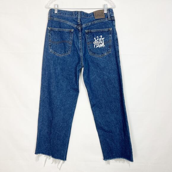 Lee HIgh-Rise Dark Wash Jeans Size 32 - Picture 6 of 10